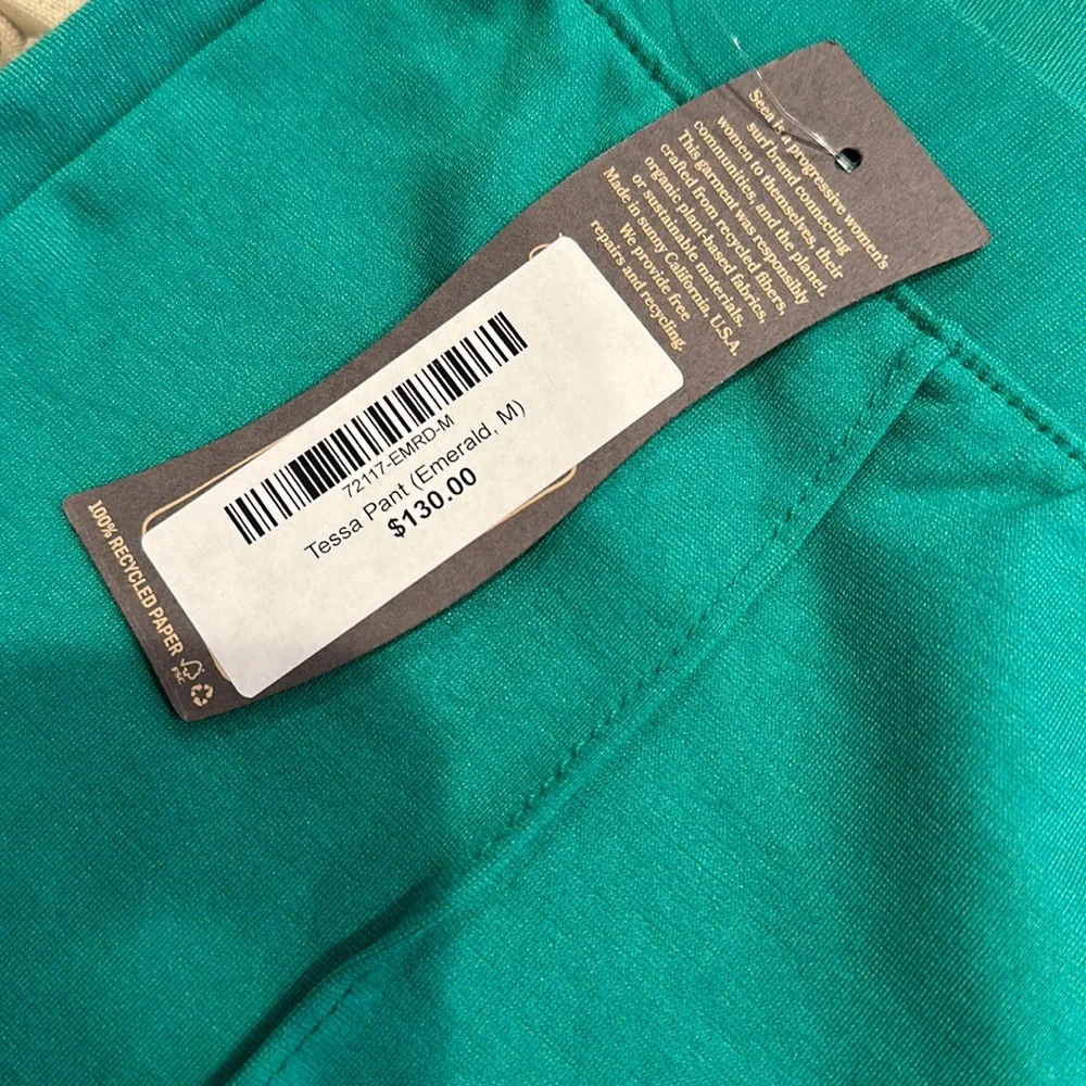 Seea Teal Cropped Ankle Pants - Picture 4 of 8